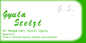 gyula stelzl business card